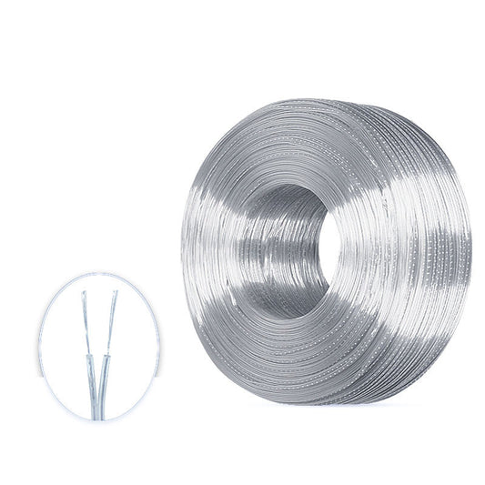 Câble transparent 2 x0,25mm 100M/rlx